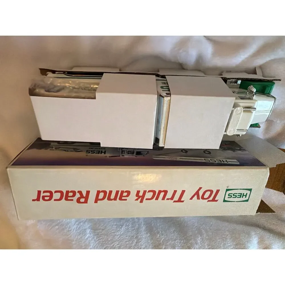 Vintage 1988 Hess Toy Truck & Racer Gasoline Transport Original Box NIB